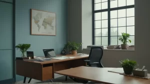Hier ist eine mögliche Antwort:Ruhevoller Arbeitsplatz