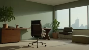Hier ist eine mögliche Antwort:„Ruhige Büroeinblicke