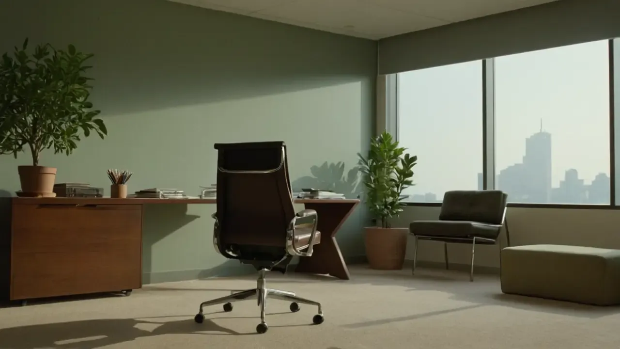 Hier ist eine mögliche Antwort:„Ruhige Büroeinblicke