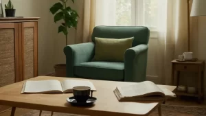 Hier ist eine mögliche Antwort:„Gemütliche Stille