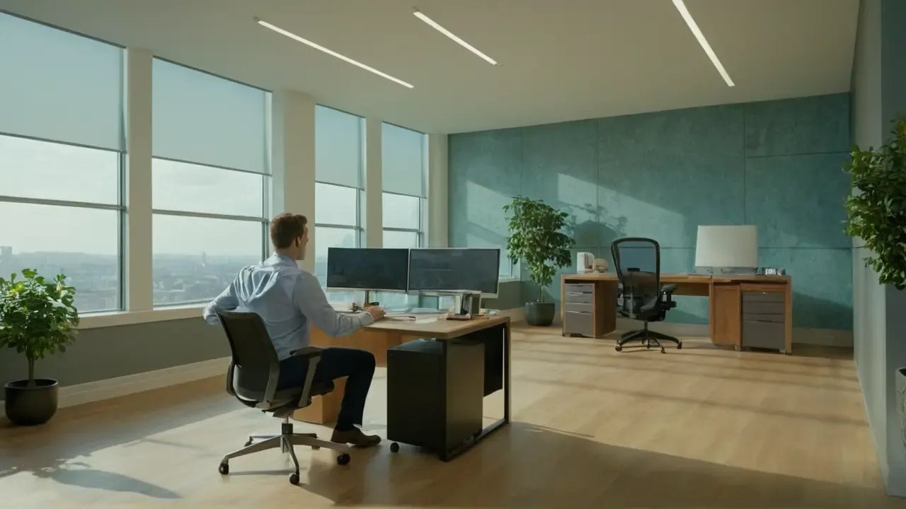Hier ist eine prägnante Antwort:Moderne Büroräume