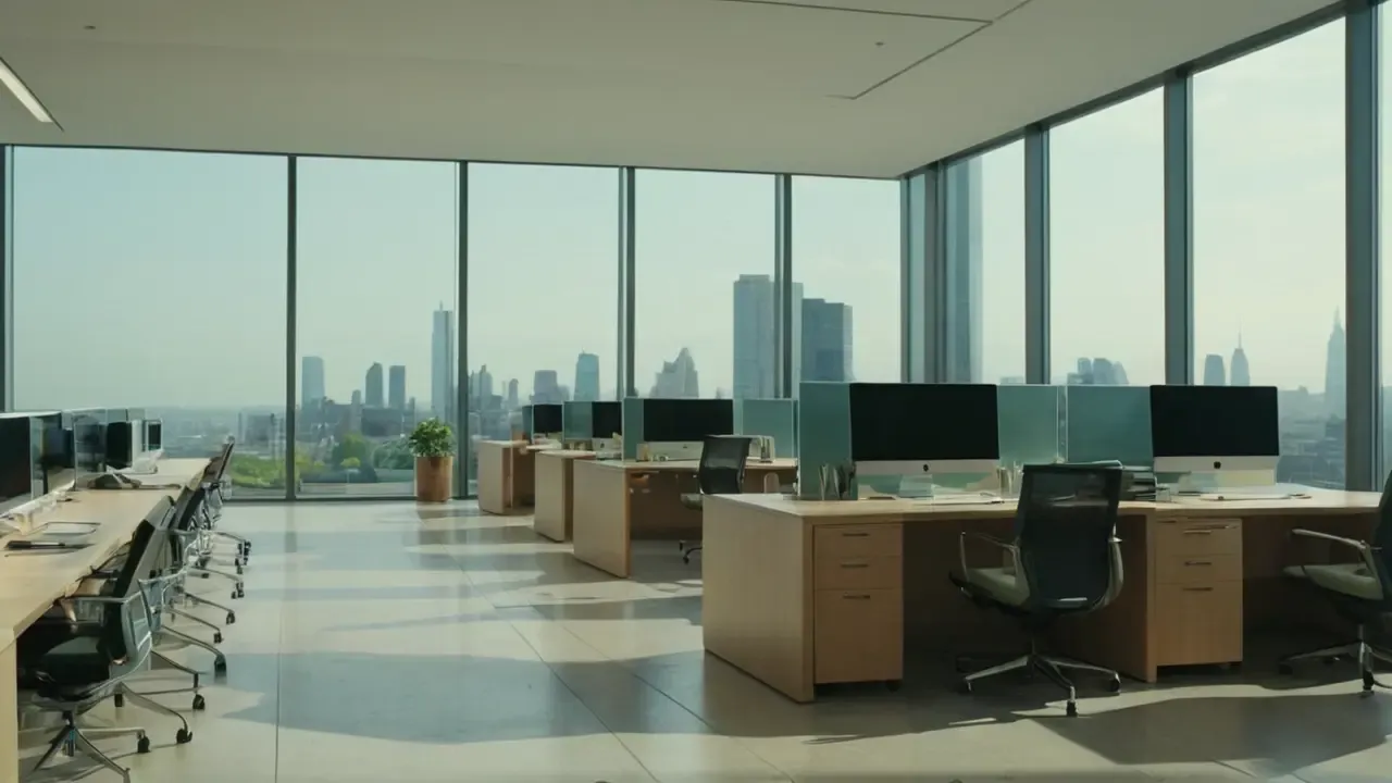 Hier ist eine prägnante Antwort:Moderne Büro: Licht