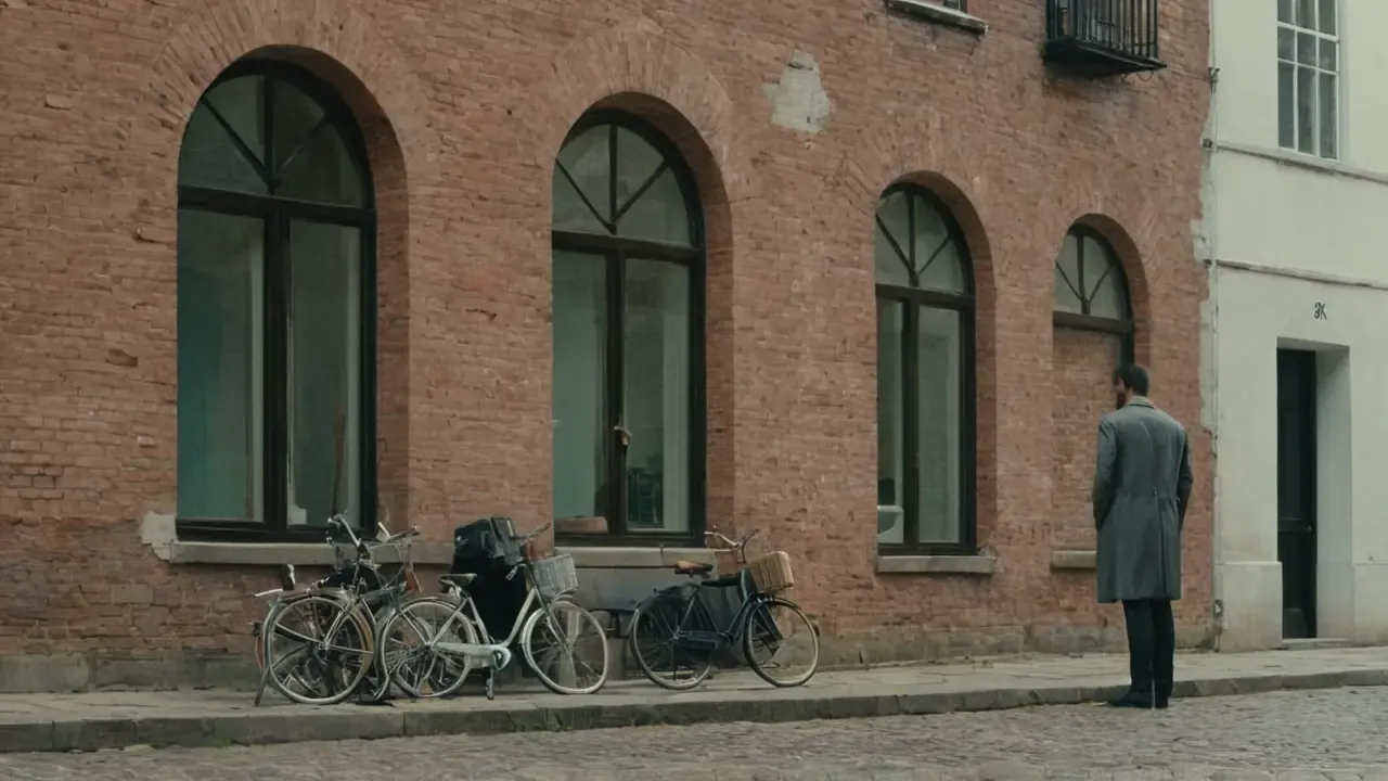 Hier ist eine kurze, prägnante Antwort:Grauer Himmel, Stadt, Realismus, Stille